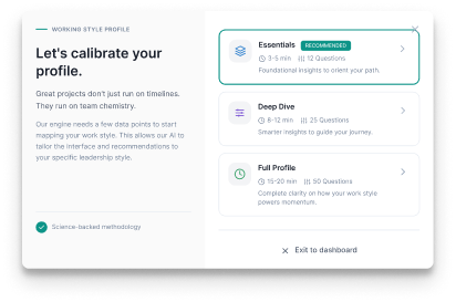 Working Style Assessment